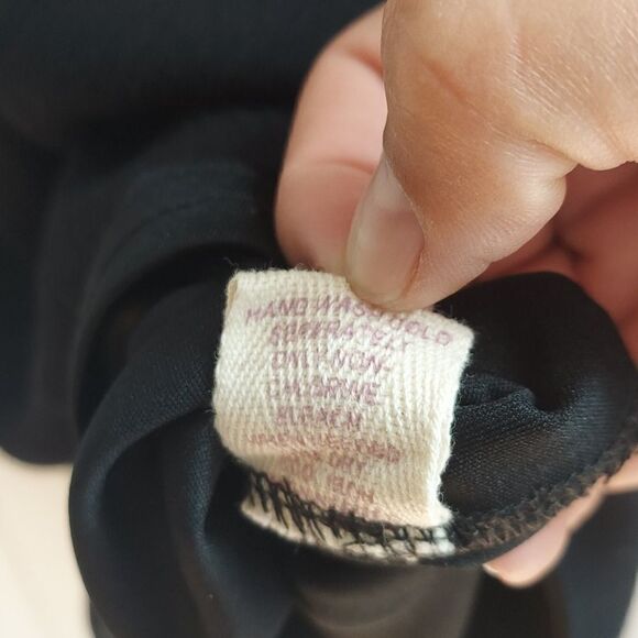 Altar'd State Black Halter Crochet Top Dress Sz S - Picture 6 of 10